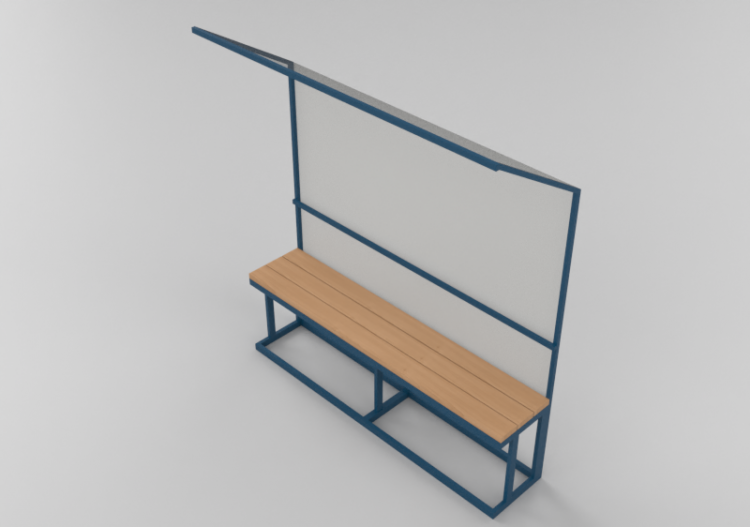 3D Spielgeräte - Modulare-Sitzbank für Fußballplätze, Größe...