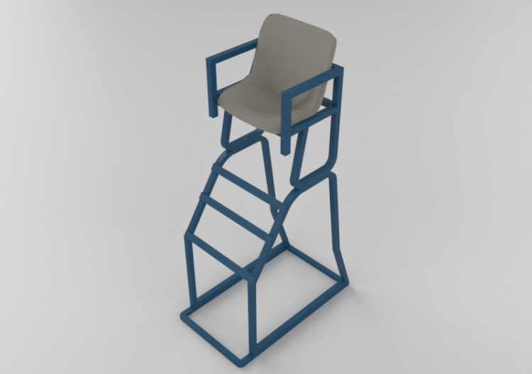 3D Gaming gear - Umpire tennis seat. - ACCA software