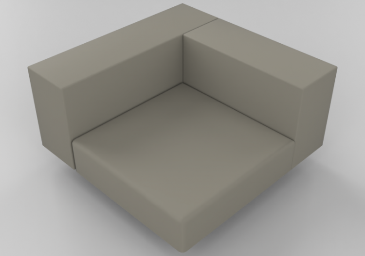3D Stühle und Sofas - Sofa rechte Seite - Extremis - ACCA...