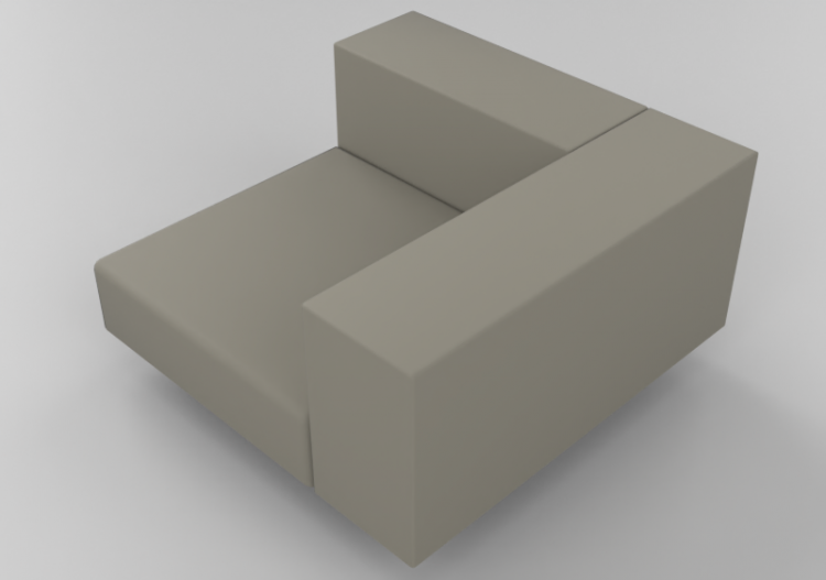 3D Chairs - Sofa left side - Extremis - ACCA software