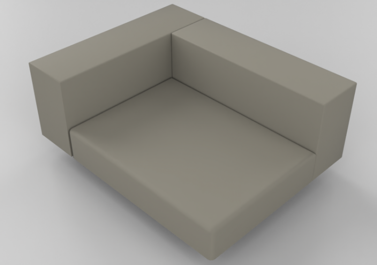 3D Stühle und Sofas - Sofa rechte Seite - Extremis - ACCA...
