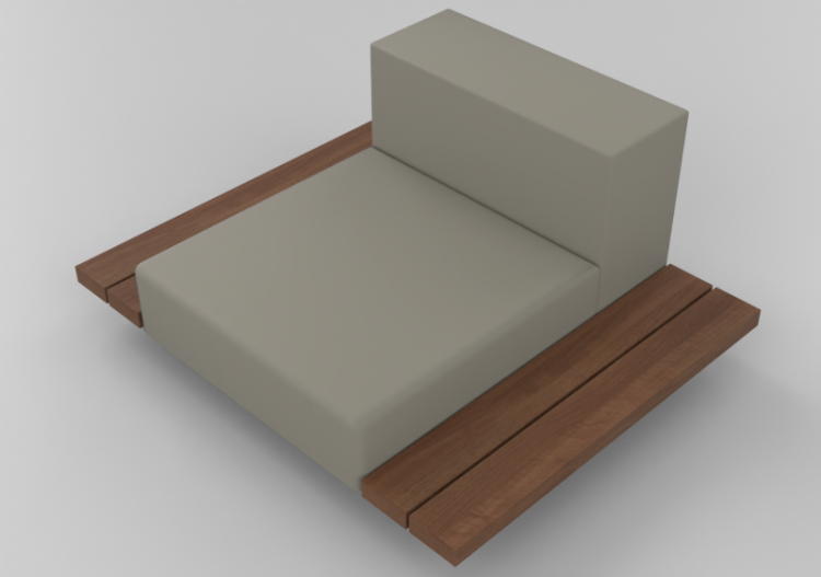 Cadeira 3D - Sofá com mesa - Extremis - ACCA software