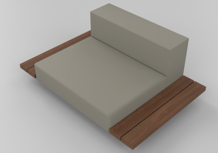 Cadeira 3D - Sofá com mesa - Extremis - ACCA software
