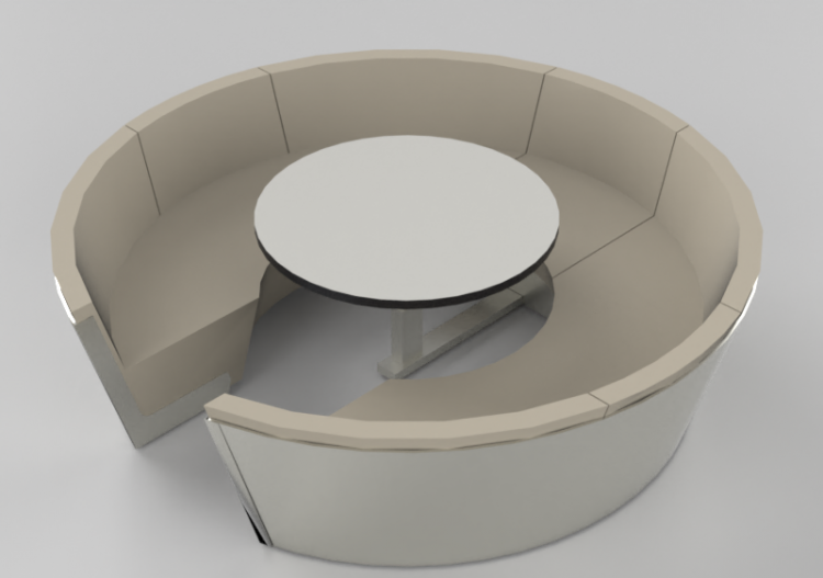 Cadeira 3D - Sofá com mesa para exterior - Extremis - ACCA...