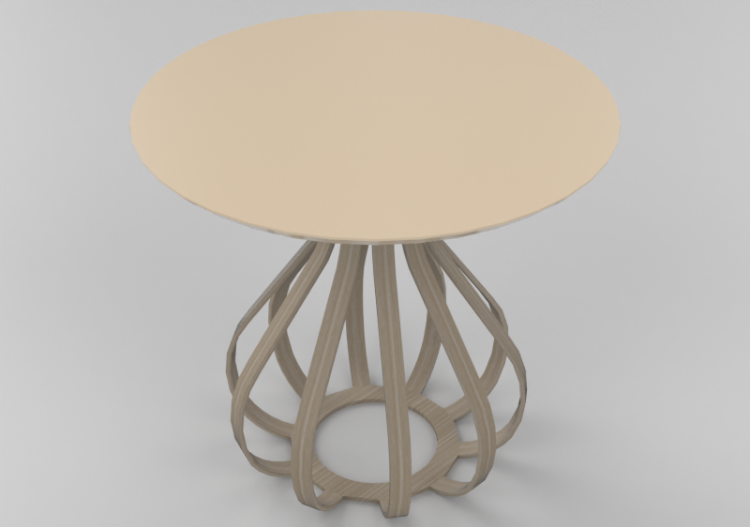 3D Tisch - Holztisch - Sala Bella - Versalhes - ACCA...