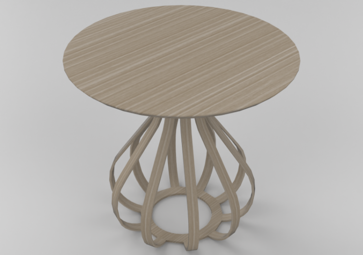 Mesas 3D - Mesa de madeira - Sala Bella - Versalhes - ACCA...