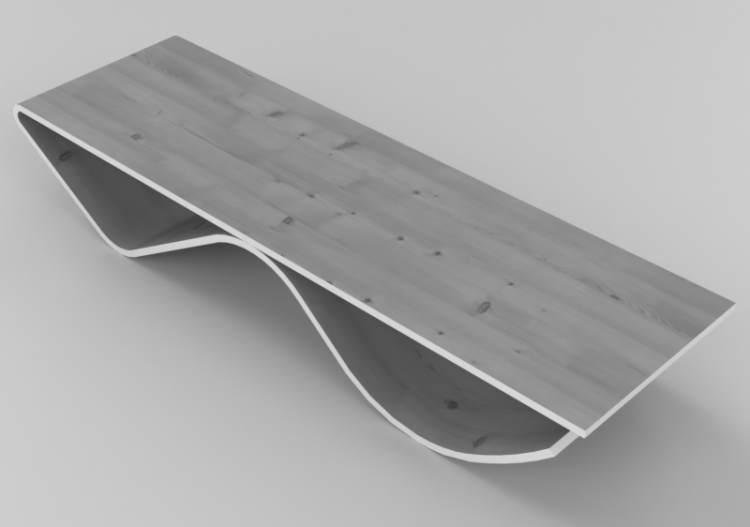 Tables 3D - Table en bois - Sala Bella - Clips - ACCA...