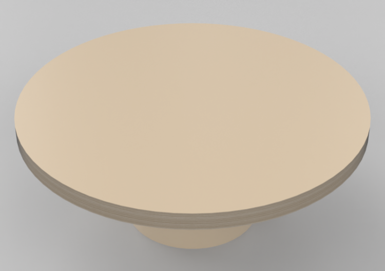 Mesas 3D - Mesa de madera - Sala Bella - Rendinha - ACCA...