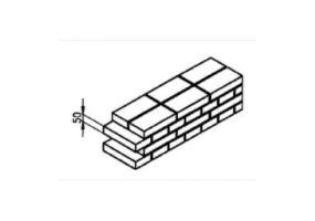 Mattone laterizio pieno (250*120*50)