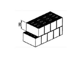Ziegelblock halbvoll (350*165*250)
