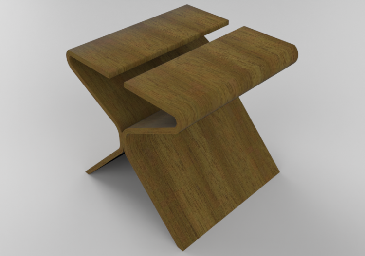 3D Chairs - Low wood stool - Sala Bella - Nórdico - ACCA...
