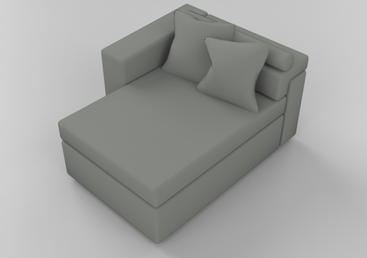 Poltronas y Sofás 3D - Sofá de tela - Sala Bella - Berk -...