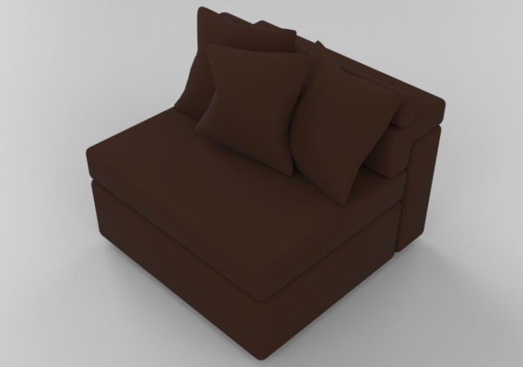 Chairs and Sofas 3D - Sofa with fabric lining - Sala Bella...
