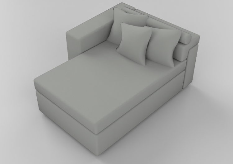 Poltronas y Sofás 3D - Sofá de tela - Sala Bella - Berk -...
