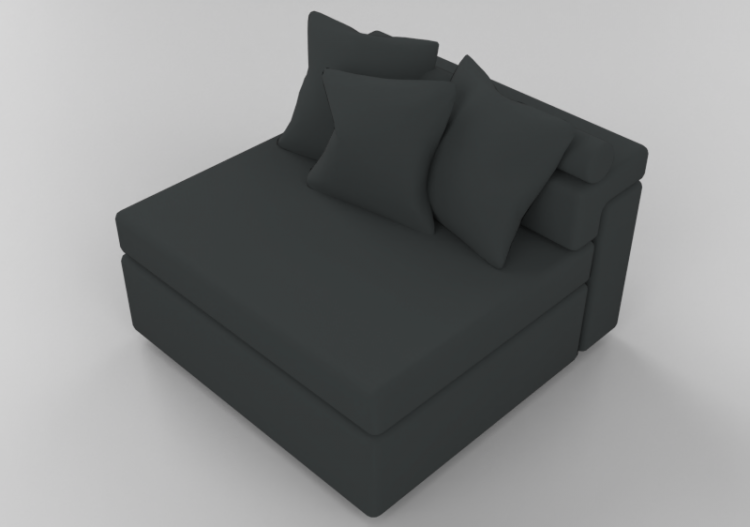 Poltronas y Sofás 3D - Sofá de tela - Sala Bella - Berk -...