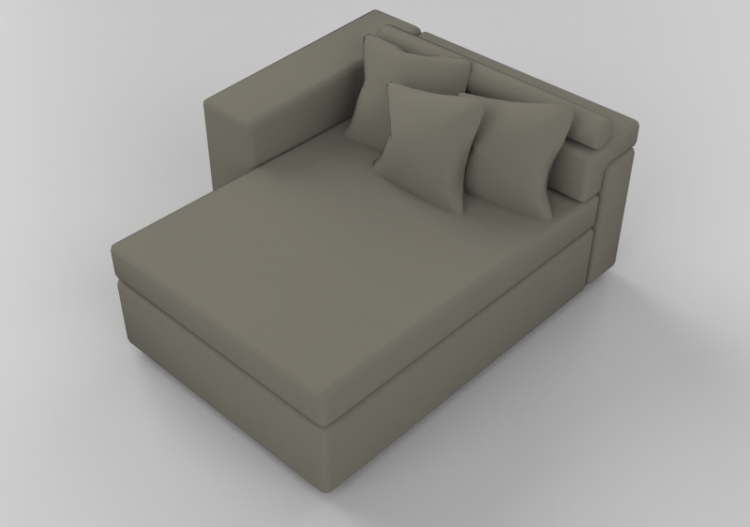 Chairs and Sofas 3D - Sofa with fabric lining - Sala Bella...