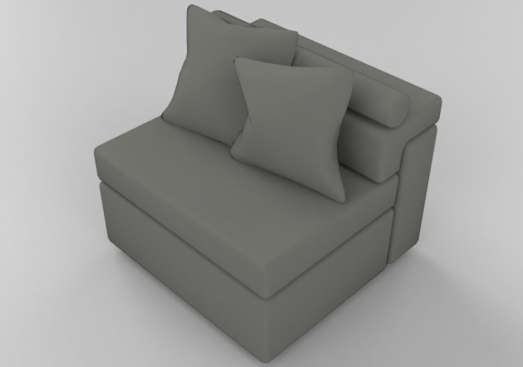 3D Sofa - Sofa with fabric lining - Sala Bella - Berk -...