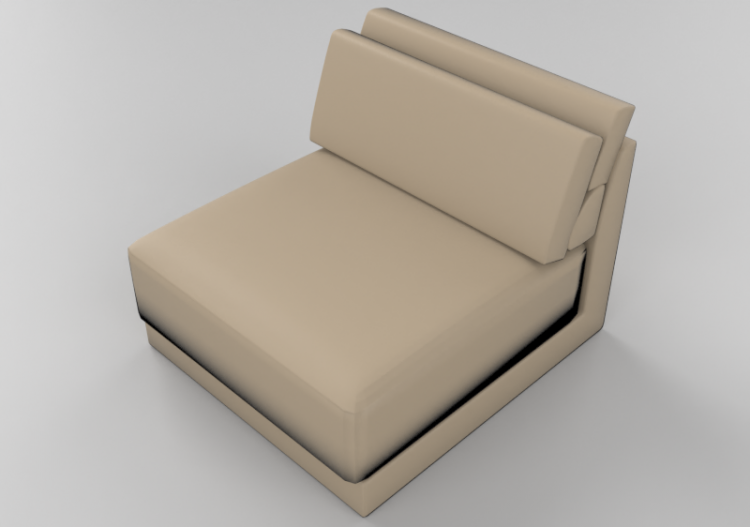Chairs and Sofas 3D - Sofa with fabric lining - Sala Bella...