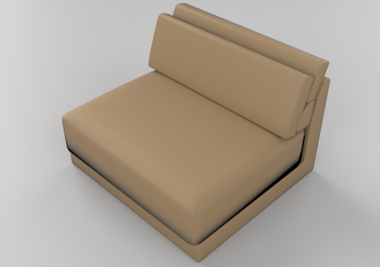 Chairs and Sofas 3D - Sofa with fabric lining - Sala Bella...