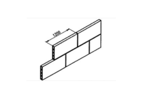 Flat brick blocks (250*40*1200)