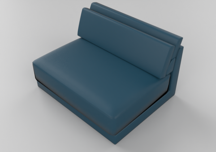 Chairs and Sofas 3D - Sofa with fabric lining - Sala Bella...