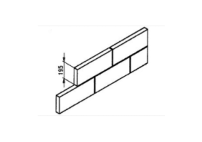 Solid light-weight concrete block (488*45*195) - MS 40