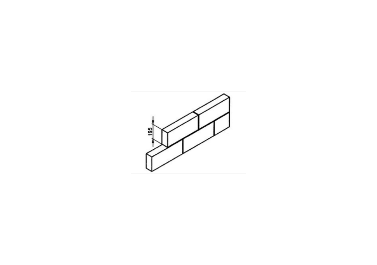 Solid light-weight concrete block (488*88*195) - MS 65 -... Solid light-weight concrete block (488*88*195) - MS 65 -...