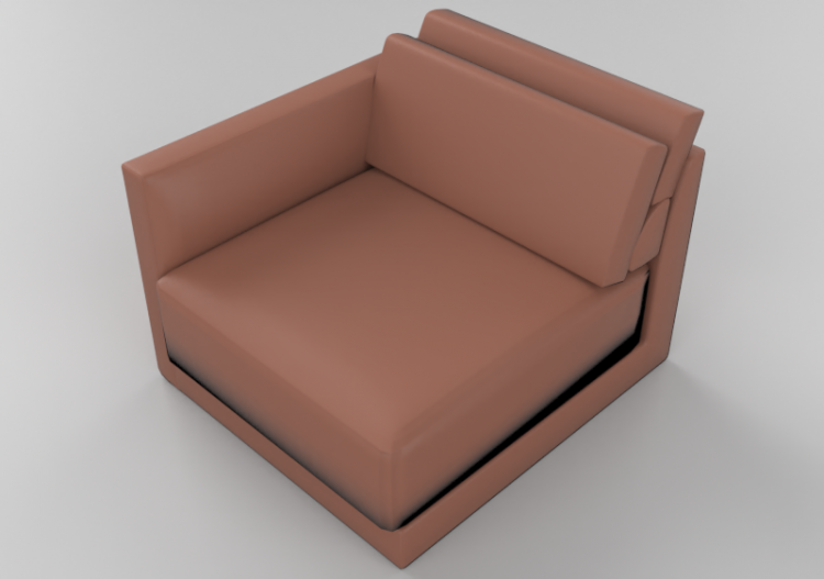 3D Sofa - Sofa with fabric lining - Sala Bella - Maori -...