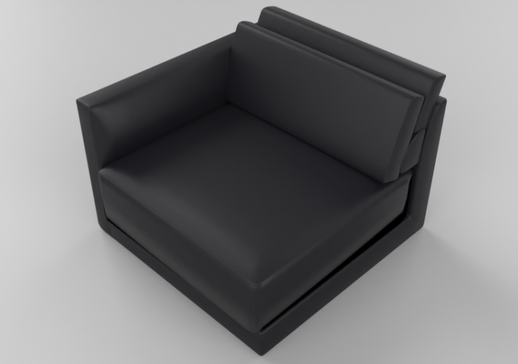 3D Sofa - Sofa with fabric lining - Sala Bella - Maori -...