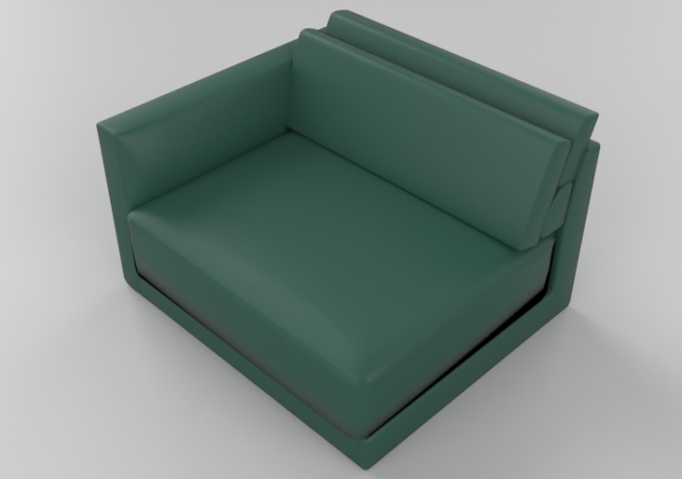 Poltronas y Sofás 3D - Sofá de tela - Sala Bella - Maori -...