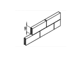 Leichtbeton-Block (495*75*195) - MS 68