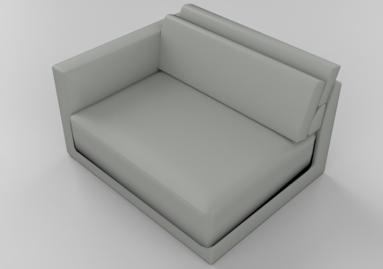 Poltronas y Sofás 3D - Sofá de tela - Sala Bella - Maori -...