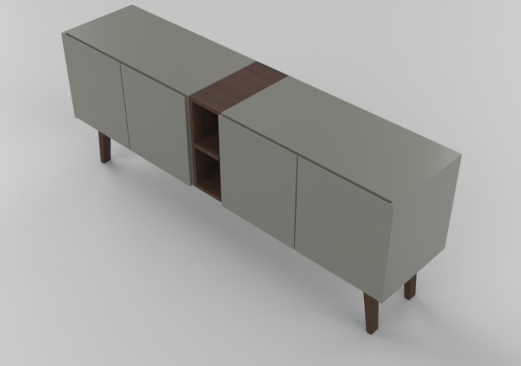 3D Möbel - Holzschrank - Sala Bella - JK - ACCA software