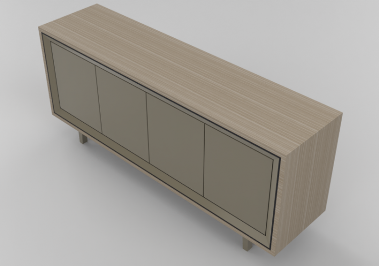 Mobili 3D - Mobile in legno - Sala Bella - Strike - ACCA...
