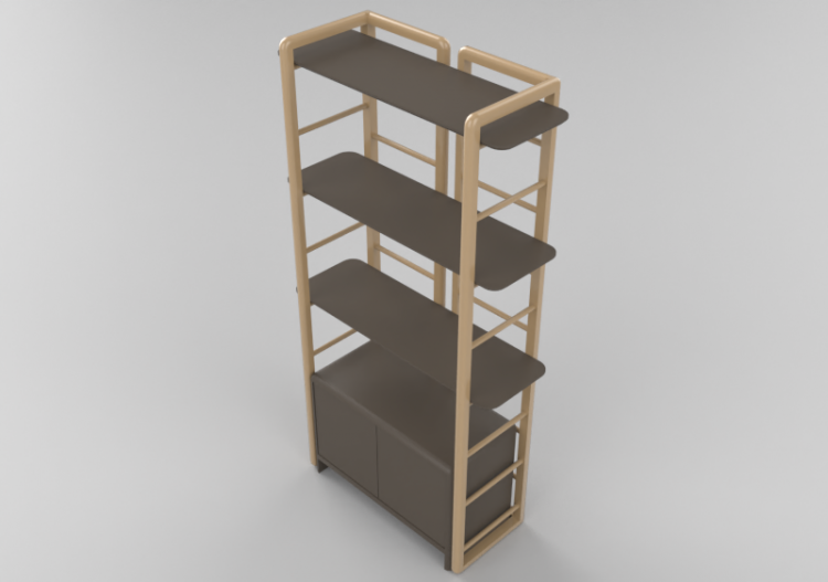Mobili 3D - Mobile in legno - Sala Bella - Coppelia - ACCA...