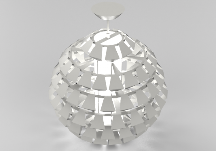 3D Ceiling Lamp - Suspended lamp - Panzeri – Agave - ACCA...