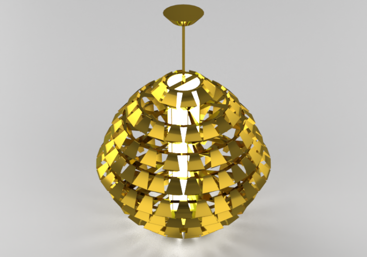 3D Ceiling Lamp - Suspended lamp - Panzeri – Agave - ACCA...