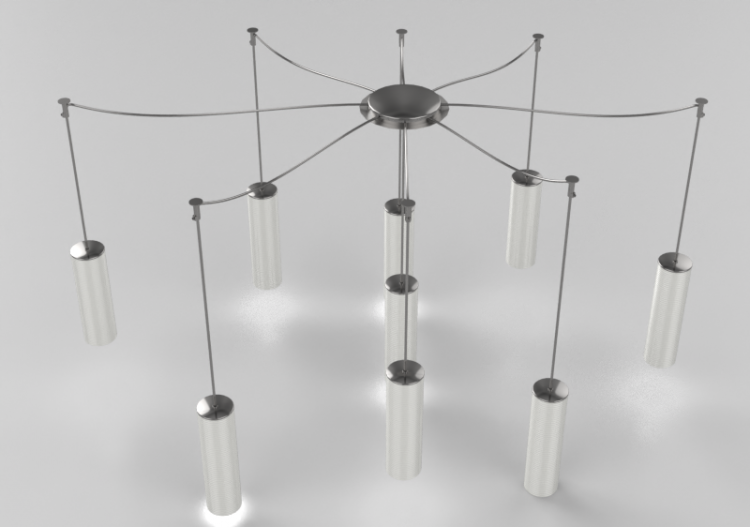 Lámpara colgante 3D - Lámpara colgante - Panzeri – Clio -...