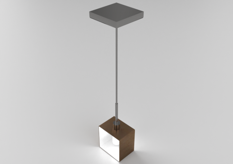 Lâmpada pingente 3D - Lâmpada suspensa - Panzeri – Domino -...