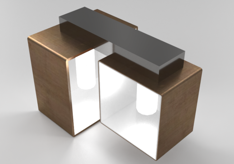 3D Deckenlampe - Deckenleuchte - Panzeri – Domino - ACCA...