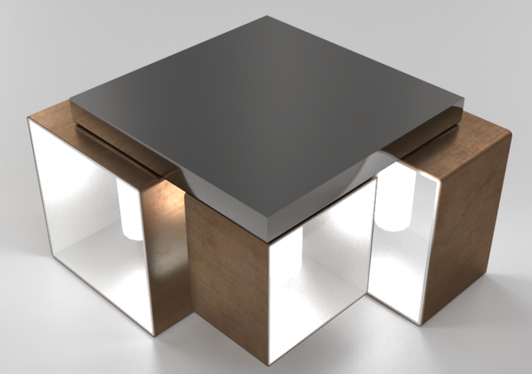 Lâmpada do teto 3D - Lâmpada de teto - Panzeri – Domino -...