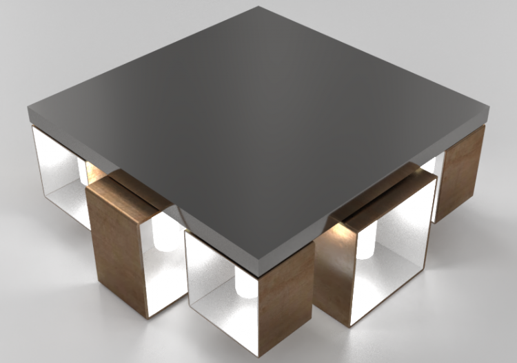 Lampada da soffitto 3D - Lampada a soffitto - Panzeri –...