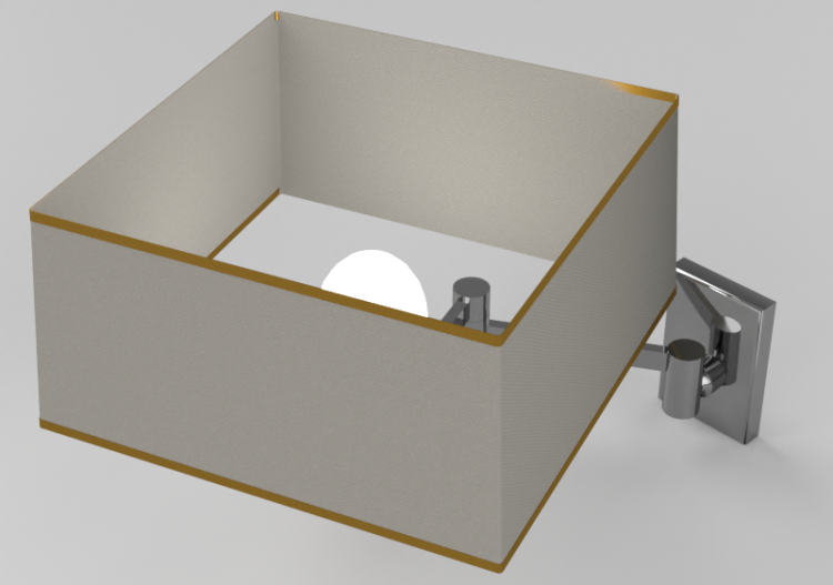 3D Wall Lamp - Wall mounted Lamp - Panzeri – Carrè - ACCA...