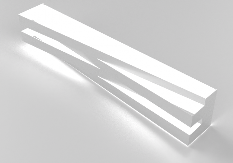 3D Wandlampe - Wandleuchte - Panzeri – Cross - ACCA...