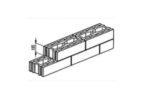 Light-weight concrete block (490*245*195) - MS 162