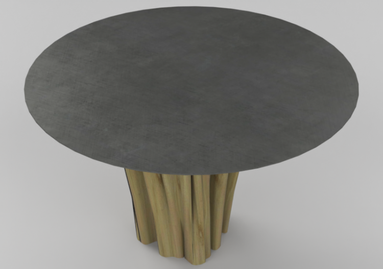 Mesas 3D - Mesa de aluminio rayado - Gervasoni - Brick 36...