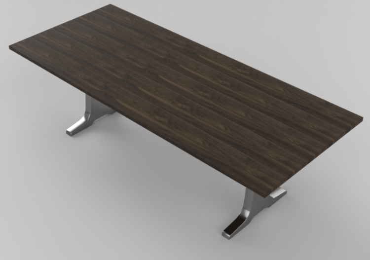 3D Tisch - Holztisch - Gervasoni - Brick 133 - ACCA...