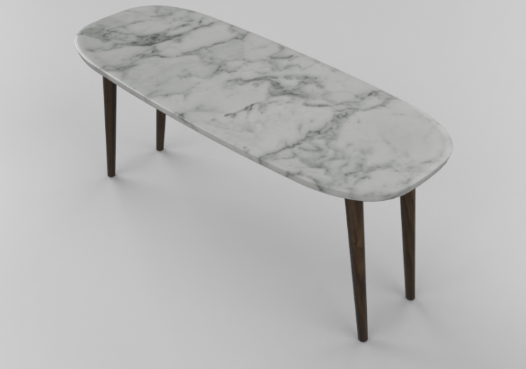 Tavoli 3D - Tavolo in marmo - Gervasoni - Brick 247 - ACCA...