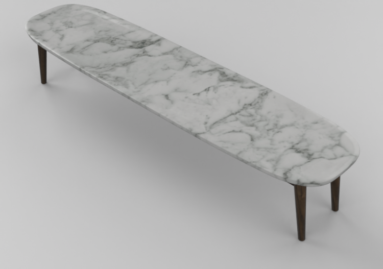 3D Tisch - Marmortisch - Gervasoni - Brick 248 - ACCA...