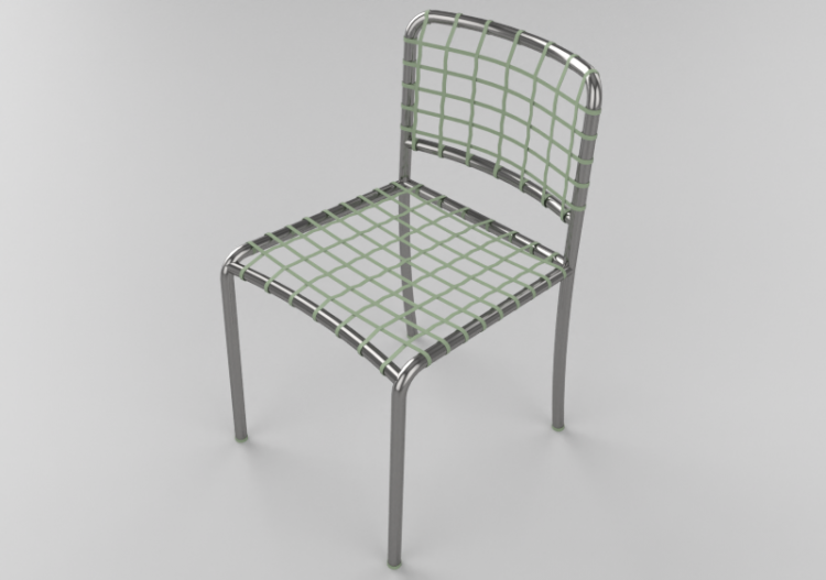 3D Stühle - Stuhl aus Stahl - Gervasoni - Allu 23 l - ACCA...